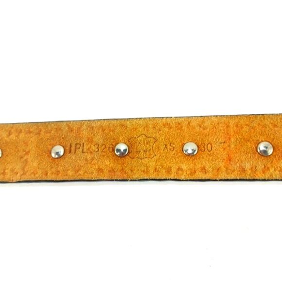 Studded Black Leather Belt with Silver Buckle Moto Bikercore Grunge S/M........ - Picture 3 of 15